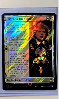 2023 MTG Magic The Gathering WHO Doctor Who Surge Foil #634 Trial of a Time Lord - Image 1