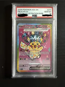 Pikachu Ex 277 Pokemon Ascended Heroes SIR PSA 10 - Image 1