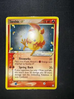 Pokemon Torchic Gold Star 108/109 EX TRR Holo ENG - No Charizard Crystal - Image 1