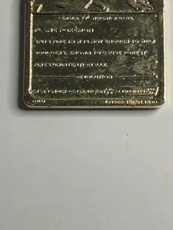 Charizard 1999 Pokemon Burger King Nintendo 23 Karat Gold Plated Card - No COA - Image 4