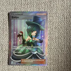 Pokemon TCG Evelyn Full Art Holo Trainer Ultra Rare 175/181 Sm-Team Up - Image 1