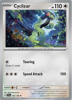 Cyclizar 164/198 Scarlet and Violet Base Set Pokemon TCG Deck Exclusive - Image 1