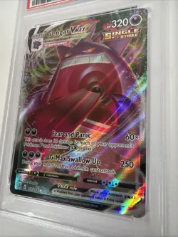 2021 Pokemon SWSH Fusion Strike Vmax Gengar 157/264 PSA 9 Mint - Image 2