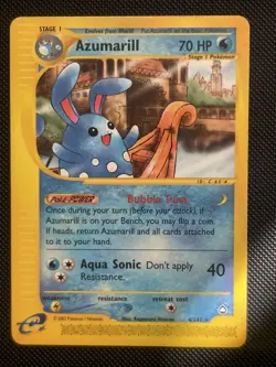 POKEMON TCG AZUMARILL 4/147 NON HOLO RARE EXCELLENT AQUAPOLIS - Image 1