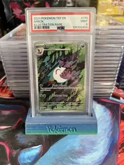 2024 Pokemon Arbok 176/162 Temporal Forces Illustration Rare PSA 9 MINT - Image 1