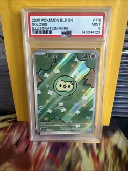 Pokemon Solosis Holo Black Bolt 118/086Sv: Black Bolt PSA 9 - Image 1