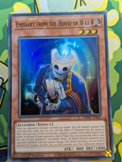 Emissary from the House of Wax PHNI-EN030 Super Rare Yugioh NM - Image 1