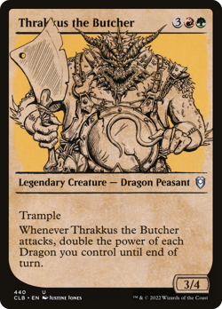 MTG Thrakkus the Butcher CLB #440 Uncommon - Image 1