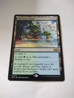 1 X MTG Magic The Gathering Tarkir Dragonstorm Yavimaya Coast rare Exc Cond - Image 1
