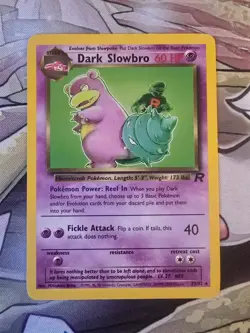 Dark Slowbro Pokemon Card TCG 29/82 Team Rocket Set Excellent Condition - Image 1
