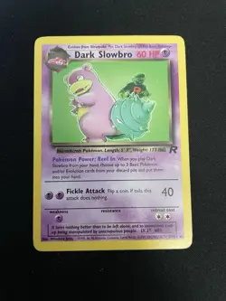 Pokemon Dark Slowbro 29/82 Non-Holo Card Team Rocket - Image 1