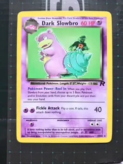 Pokemon TCG Dark Slowbro 29/82 Team Rocket Non Holo WOTC Pokemon Card - LP - Image 1