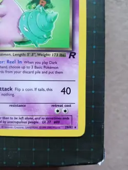 Pokemon TCG Dark Slowbro 29/82 Team Rocket Non Holo WOTC Pokemon Card - LP - Image 4