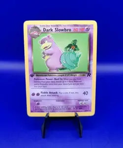 Dark Slowbro 29/82 1st Edition Non Holo Rare Team Rocket Pokemon Card WOTC NM - Image 1