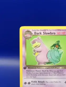 Dark Slowbro 29/82 1st Edition Non Holo Rare Team Rocket Pokemon Card WOTC NM - Image 4
