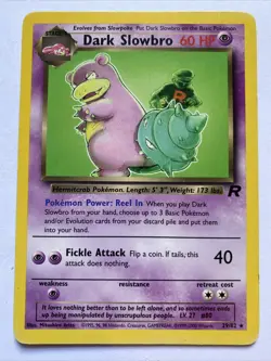 Pokemon TCG Team Rocket Dark Slowbro 29/82 Non-Holo Rare Card - Image 1