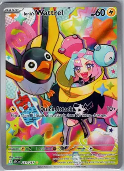 Iono's Wattrel 231/217 ME: Ascended Heroes - Pokemon Card - NM - Image 1