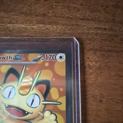 Pokemon Meowth EX 107/088 Full Art Holo Rare EX POR 170 HP TCG Card - Image 3