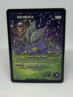 Dead World TCG Bad Breath 105/116 DEMO EDITION Holo Rare Card 2024 - Image 1