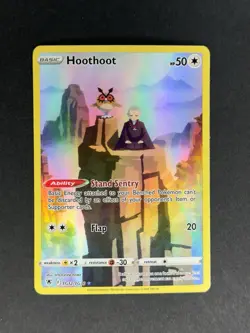 Hoothoot & Sage TG12/TG30 Astral Radiance Ultra Rare Pokemon Card - Image 1