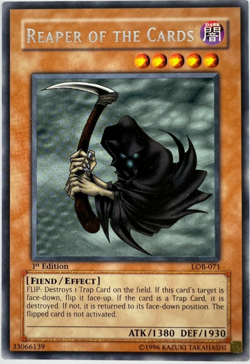 Yu-Gi-Oh - REAPER OF THE CARDS - LOB-071 1st Edition AE - RARE - NM/M - Image 1