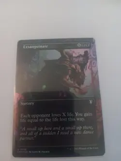 Exsanguinate (Borderless) 638 Commander Masters Magic: The Gathering Foil NM - Image 1