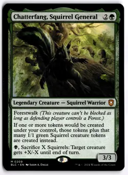Chatterfang, Squirrel General NM BLC Commander: Bloomburrow MTG - Image 1