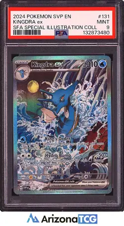 Pokemon 2024 Kingdra ex 131 Special Illustration Scarlet & Violet Promo PSA 9 - Image 1