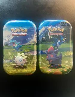 Sealed Pokemon TCG Ascended Heroes Mini Tins x2 Bundle Mega Evolution - Image 1