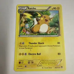 Pokemon TCG Raichu Furious Fists 28/111 Regular LP. - Image 2