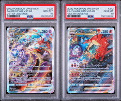Pokemon Charizard & Mewtwo Vstar 212 & 221 - Sequential PSA 10 - Vstar Universe - Image 1