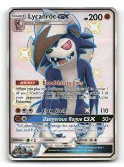 Lycanroc GX SV66/SV94 - Hidden Fates Shiny Vault - Pokemon Card NM/M - Image 1
