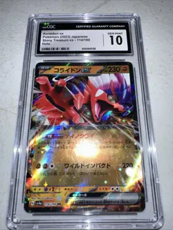 2023 Pokemon Japanese Shiny Treasure ex Koraidon ex #114/190 CGC 10 - Image 1