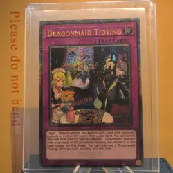 Dragonmaid Tidying RA04-EN102 Quarter Century Secret Rare NM 1st Ed Yugioh - Image 1