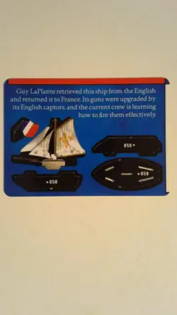 Vintage WizKids Pirates of the Spanish Main Le Pique 058 French Ship Card - Image 2