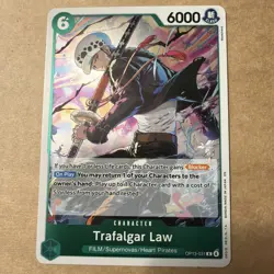 One Piece TCG Card - Trafalgar Law RARE FOIL OP13-031 - Carrying On His Will - Image 1