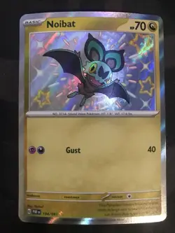 Pokemon - Noibat - 194/091 - SV Paldean Fates - Shiny Rare Card - Image 1