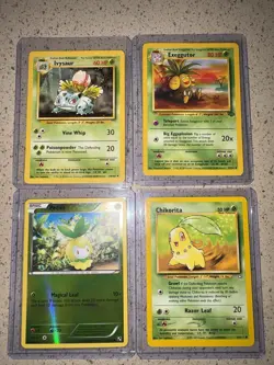 Pokemon TCG 4 Card Lot Ivysaur Exeggutor Petilil Chikorita Basic Holo English - Image 1