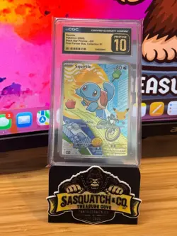 Pokemon TCG CGC Pristine 10 Squirtle 039 First Partner Illustration Coll S1 - Image 1