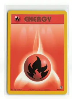 FIRE ENERGY 107/111 NEO GENESIS POKEMON TCG LP - Image 1