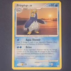 Prinplup 58/130 - Diamond & Pearl Base - Uncommon Pokemon Card - LP - Image 1