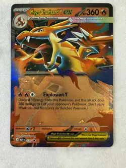 Mega Charizard X Ex 029 & Mega Charizard Y Ex 030 Black Star Promo Pokemon - Image 2