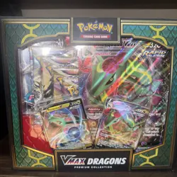 Pokemon TCG VMAX Dragons Premium Collection Box Rayquaza Duraludon - Sealed - Image 1