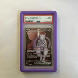 2025 Pokemon Dri En-Destined Rivals #213 Rocket'S Mewtwo Ex Ultra Rare PSA 10 - Image 3