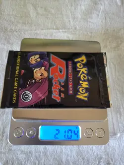 HEAVY 21.04gr 1st Edition Wizards of the Coast Pokemon Team Rocket Booster Pack - Image 5