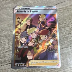 Pokemon Friends in Sinnoh Ultra Rare Full Art Holo Trainer Crown Zenith 149/159 - Image 1