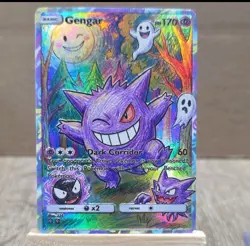 Pokemon Gengar Dark Corridor Holo Custom Full Art FAN ART NON-TCG - Image 1