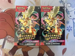 X2 Pokemon TCG: Mega Evolution Ascended Heroes - Booster Bundle New and Sealed - Image 1