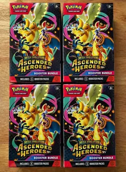 Pokemon TCG Ascended Heroes Booster Bundle - NEW - SEALED - (x4 Boxes) - Image 1