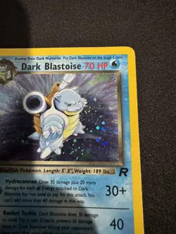 Pokemon Dark Blastoise Team Rocket Holo Rare 3/82 70 HP English 2000 WOTC - Image 3